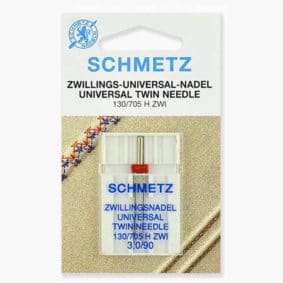 Иглы Schmetz двойные стандартные 130/705H ZWI № 90/3, 1 шт