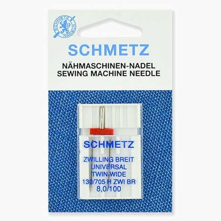 Иглы Schmetz двойные стандартные 130/705H ZWI № 100/8.0, 1 шт