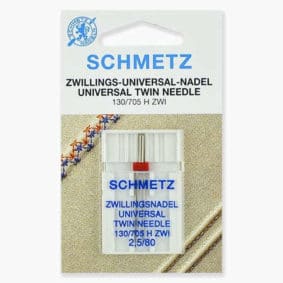 Иглы Schmetz двойные стандартные 130/705H ZWI № 80/2.5, 1 шт